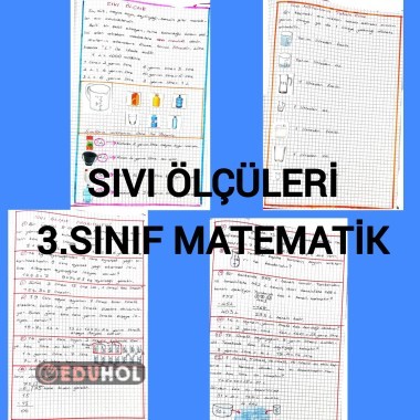 Sıvı ölçüleri 3.sınıf matematik