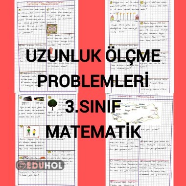 Uzunluk ölçme problemleri 3.sınıf matematik