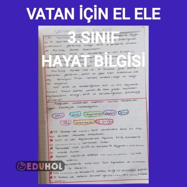 Vatan için el ele 3.sınıf hayat bilgisi