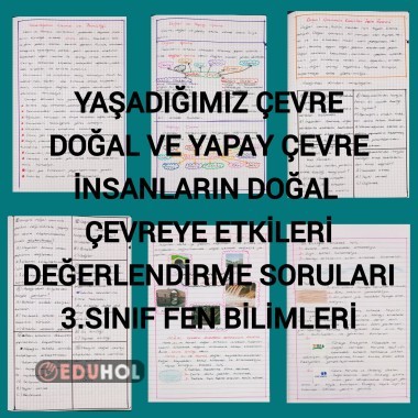 Yaşadığımız çevre 3.sınıf fen bilimleri