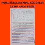 Farklı ülkeler farklı kültürler 3.sınıf hayat bilgisi