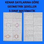 Kenar sayılarına göre geometrik şekiller ve değerlendirme soruları 3.sınıf matematik