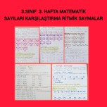 Sayıları karşılaştırma ritmik saymalar 3 sınıf matematik