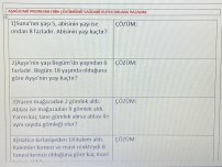 1.SINIF PROBLEM SORU ÖRNEKLERİ