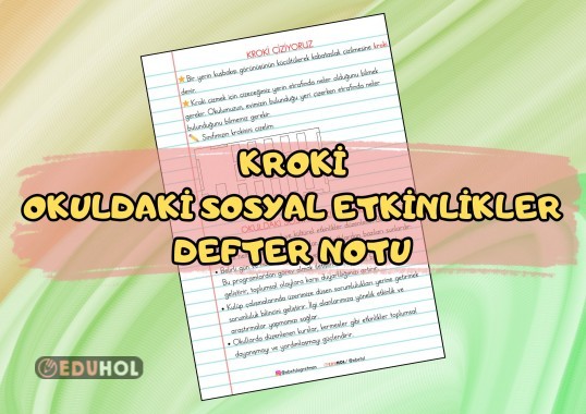 Kroki Çiziyoruz - Okuldaki Sosyal Etkinlikler