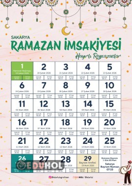 Sakarya İmsakiye