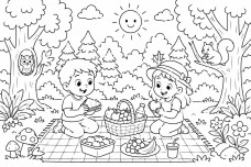 Boyama Sayfası - Piknik