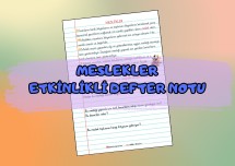 Meslekler - Etkinlikli Defter Notu
