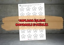 Toplama İşlemi Etkinlik Sayfası-Boyamalı