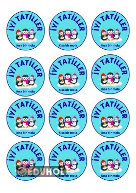 Hediyelik için penguenli iyi tatiller