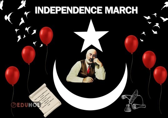 İstiklal Marşının Kabulu İngilizce Pano