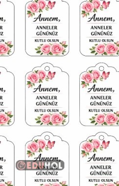 Anneler Günü Zarif Kitap Ayracı