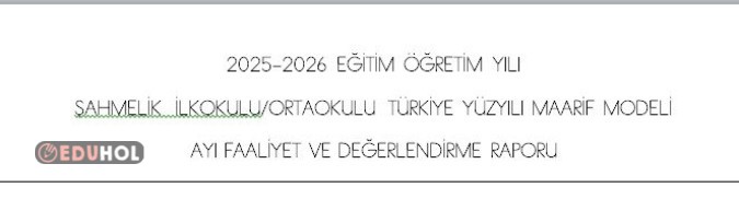 TÜRKİYE YÜZYILI MAARİF MODELİ 2. SINIF TÜRKÇE DERSİ KASIM  AYI FAALİYET VE DEĞERLENDİRME RAPORU