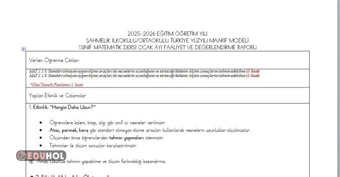 TÜRKİYE YÜZYILI MAARİF MODELİ 2.SINIF HAYAT BİLGİSİ OCAK