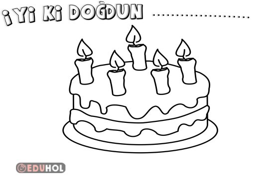 Doğum Günü Pastası Boyama