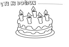 Doğum Günü Pastası Boyama