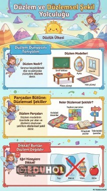 DÜZLEM DÜZLEMSEL ŞEKİL AFİŞ