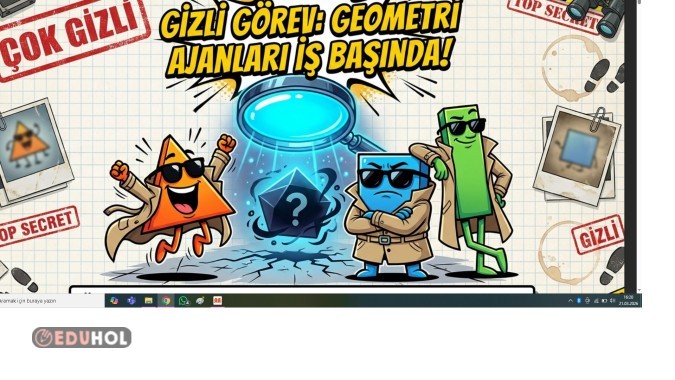 geometrik şekiller komik anlatım