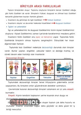 Bireyler Arası Farklılıklar