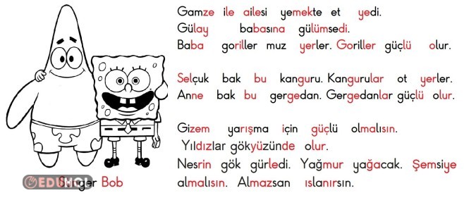 Sünger Bob okudukça mutlu oluyor