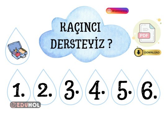 KAÇINCI DERSTEYİZ?  AFİŞİ