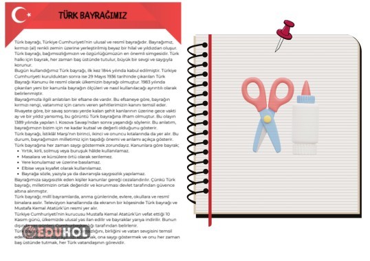 ''Türk Bayrağımız'' Bilgi Notu