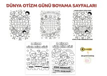 Dünya Otizm Günü Boyama Sayfaları
