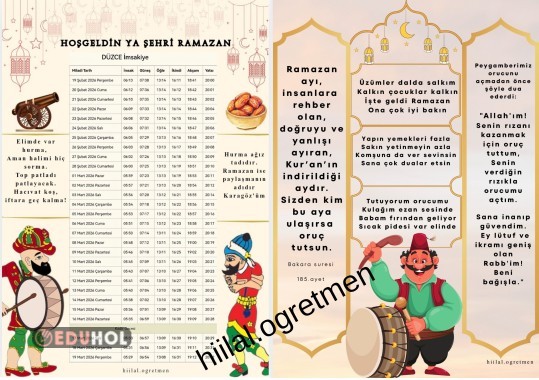 İMSAKİYE (D harfi)