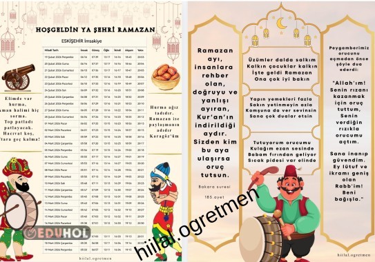 İMSAKİYE (E harfi)