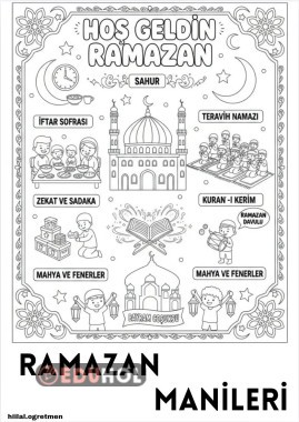 RAMAZAN MANİLERİ (Boyama kitabı)