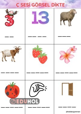 Ç Sesi Görsel Dikte