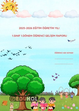 Öğrenci Gelişim Raporu Kapak