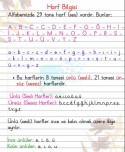 Harf Bilgisi defter notu