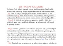 İlgi, İhtiyaç ve Yeteneklerimiz Defter Notu