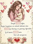 anne yazma şablonu