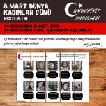8 MART DÜNYA KADINLAR GÜNÜ - CUMHURİYET KADINLARI