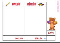 ONLUK ve BİRLİK YAZ - SİL ŞABLONU