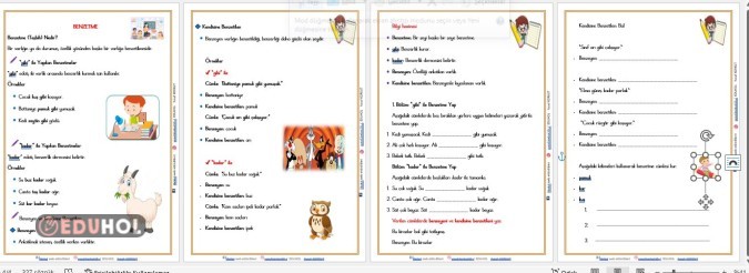 2. SINIF BENZETME--  KONU VE ETKİNLİK