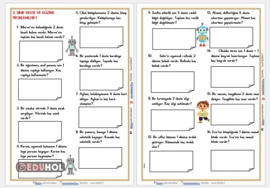 2. SINIF DESTE VE DÜZİNE PROBLEMLERİ 1