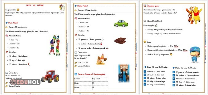 2. SINIF DESTE VE DÜZİNE