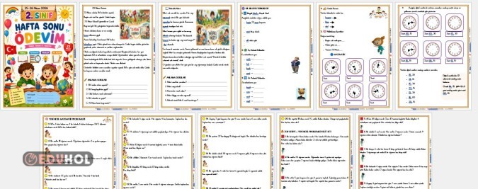2. SINIF HAFTA SONU ÖDEVİ 25-26 NİSAN 2026