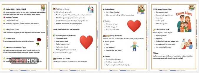 2. SINIF HAYAT BİLİGİSİ CANIM AİLEM