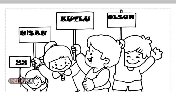 23 nisan boyama sayfaları 4