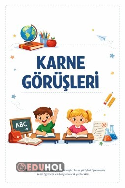 ÖĞRETMEN KARNE GÖRÜŞÜ ÖRNEKLERİ