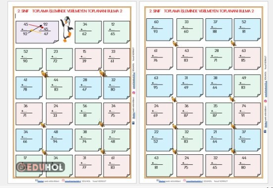 TOPLAMA İŞLEMİNDE VERİLMEYEN TOPLANANI BULMA 2