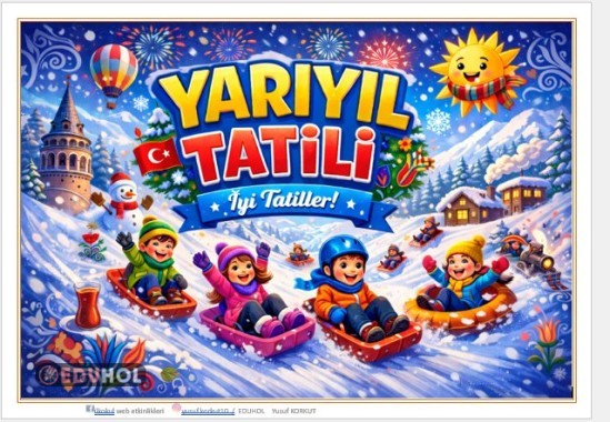YARIYIL TATİLİ DİJİTAL PANO 1