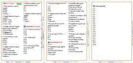 2. SINIF  TÜM DERSLER TESTİ