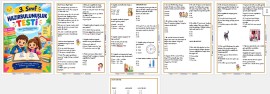 3. sınıfa GEÇENLER İÇİN HAZIRBULUNUŞLUK TESTİ