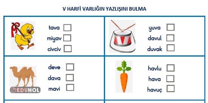 KELİMENİN DOĞRU YAZILIŞINI BULMA