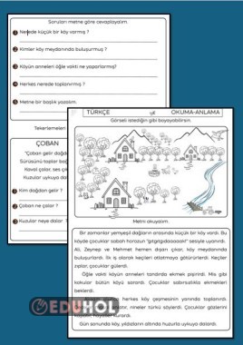 0KUDUĞUNU ANLAMA - TEKERLEME ÇALIŞMA KAĞIDI